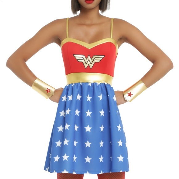 Hot Topic Dresses & Skirts - Wonder Woman Cosplay Dress
